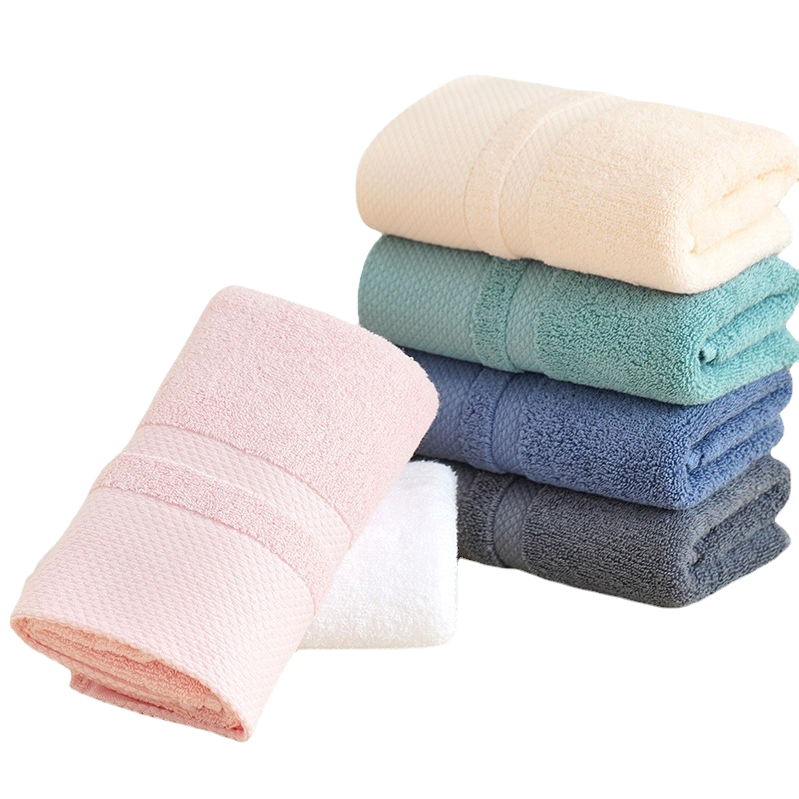 Wholesale of thickened, combed long-staple cotton adult face wash household gifts, plain, out-of-stock absorbent face towels