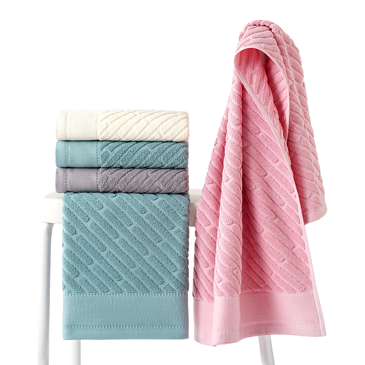 Pure cotton thickened children's small bath towel 50X100cm soft absorbent large bath towel special gift