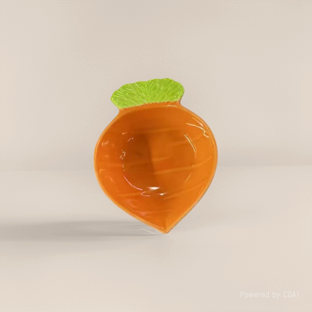 醋碟/小熊饺子盆/果壳/密胺/碟子细节图