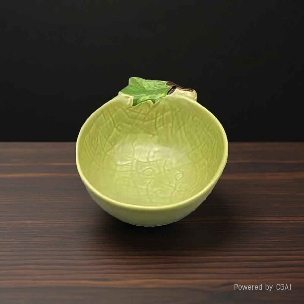 Hami melon ceramic flavor plates, cartoon seasoning plates, bone plates, hot pot sauce plates, creative internet-famous seasoning plates, colored glaze small flavor plates, ceramic wholesale details Picture
