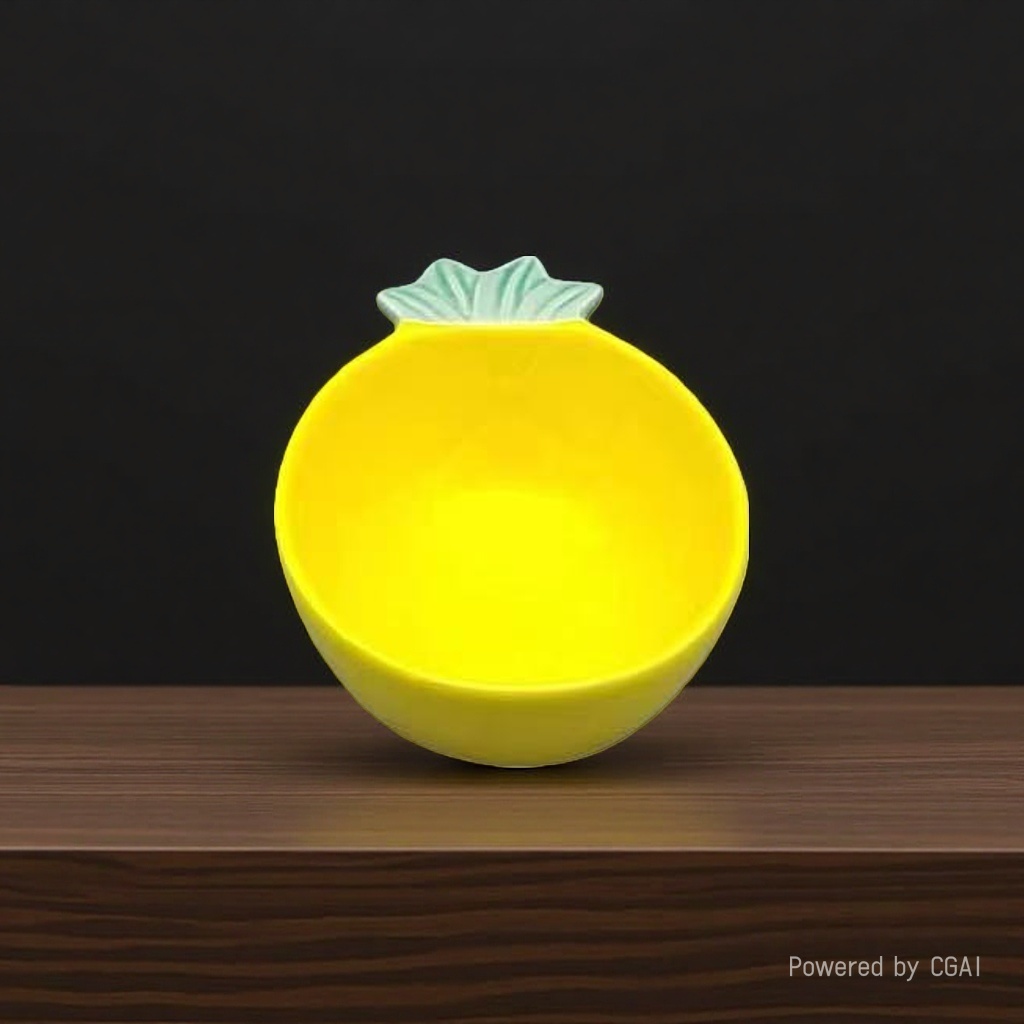 Pineapple ceramic flavor plates, cartoon seasoning plates, bone plates, hot pot sauce plates, creative Internet celebrity seasoning plates, colored glaze small flavor plates, ceramic wholesale Application Scenario