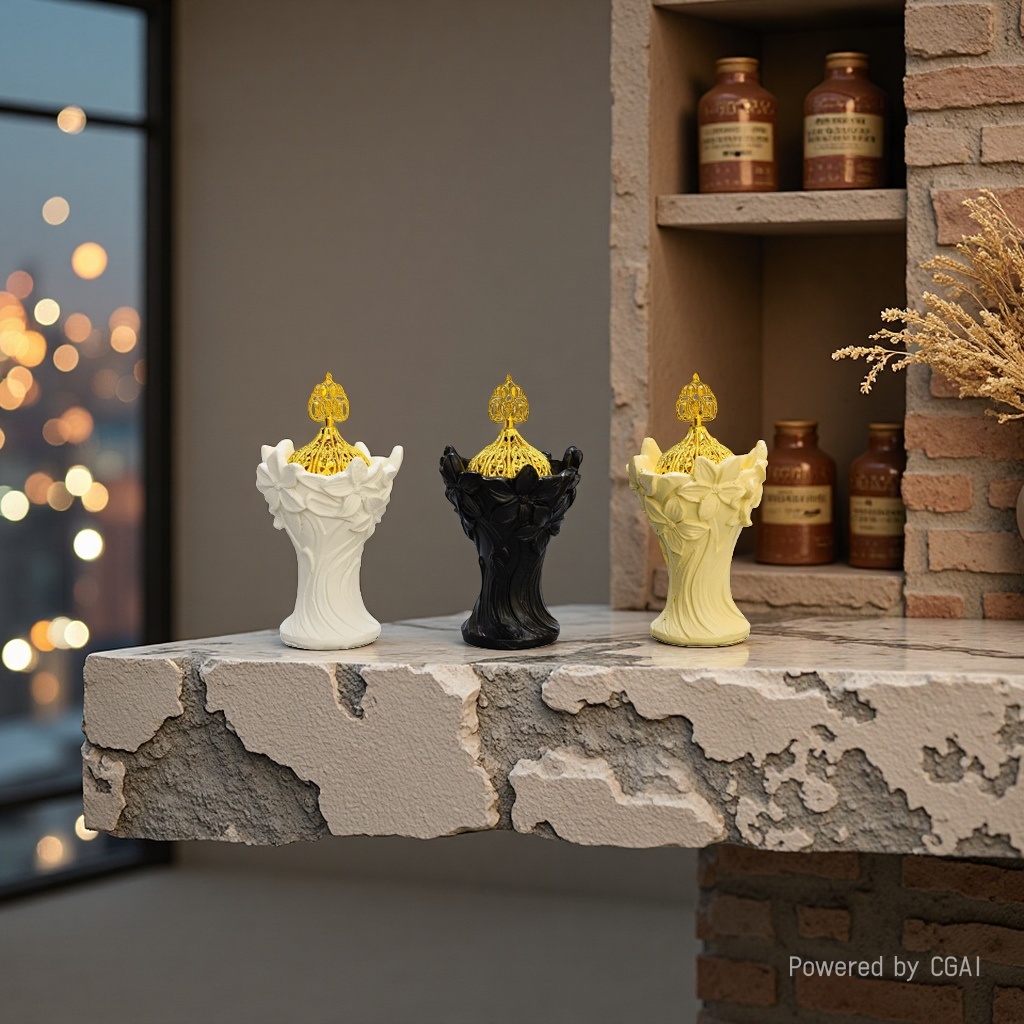 Aromatherapy ceramic ornaments, incense burners, incense burners, incense sticks, aromatherapy diffusers, home decoration, and fragrance products are available in three colors Specification image