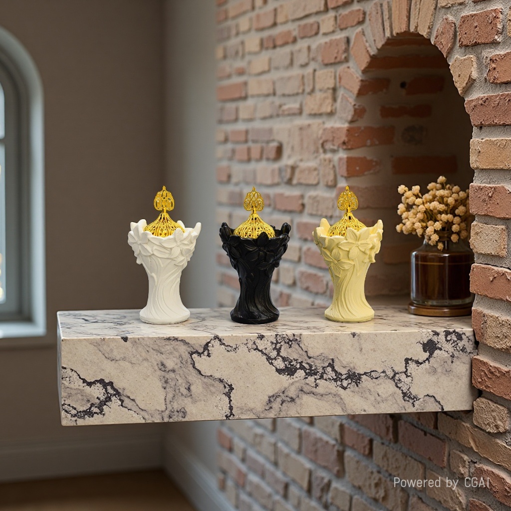 Aromatherapy ceramic ornaments, incense burners, incense burners, incense sticks, aromatherapy diffusers, home decoration, and fragrance products are available in three colors Application Scenario