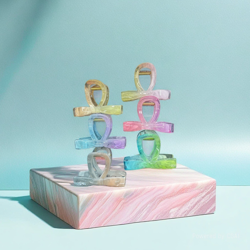 Song Jin color transparent hair clips for pets and children + Song Jin hair clip base details Picture