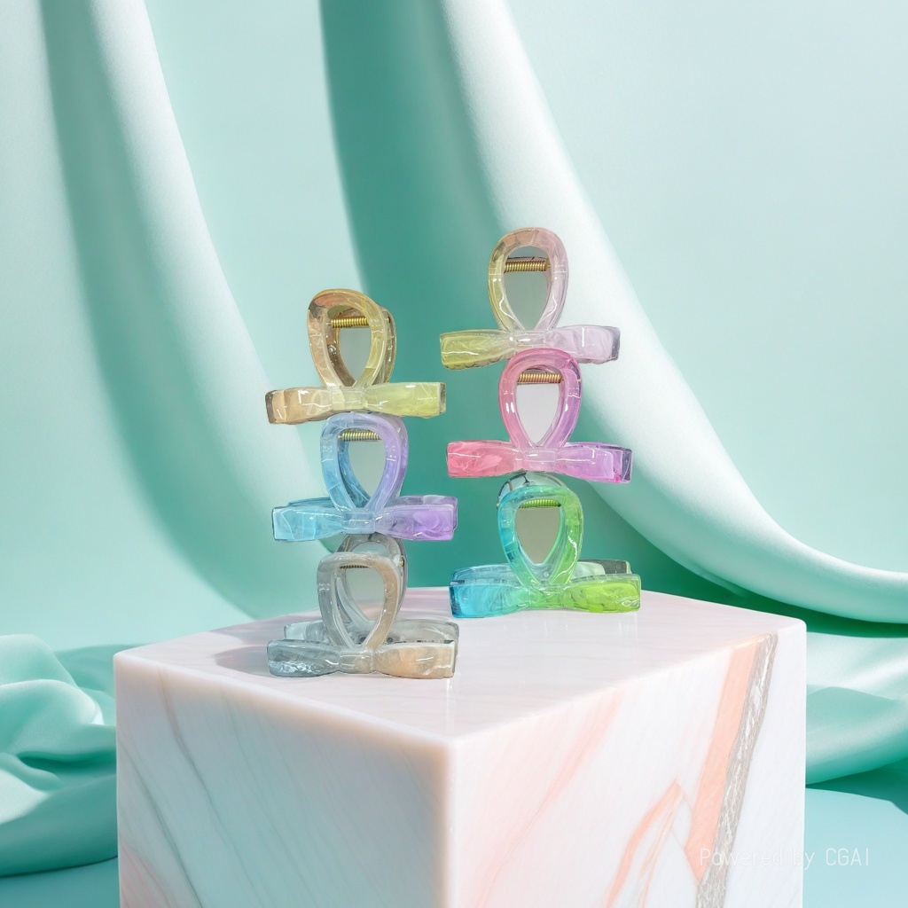 Song Jin color transparent hair clips for pets and children + Song Jin hair clip base Application Scenario