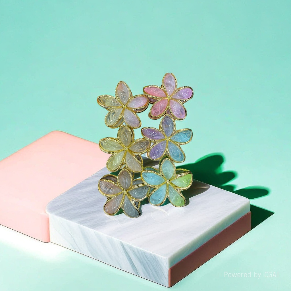 Colorful artificial petal decorations, flower-shaped ornaments, neck flowers, artificial flowers, 180g Specification image