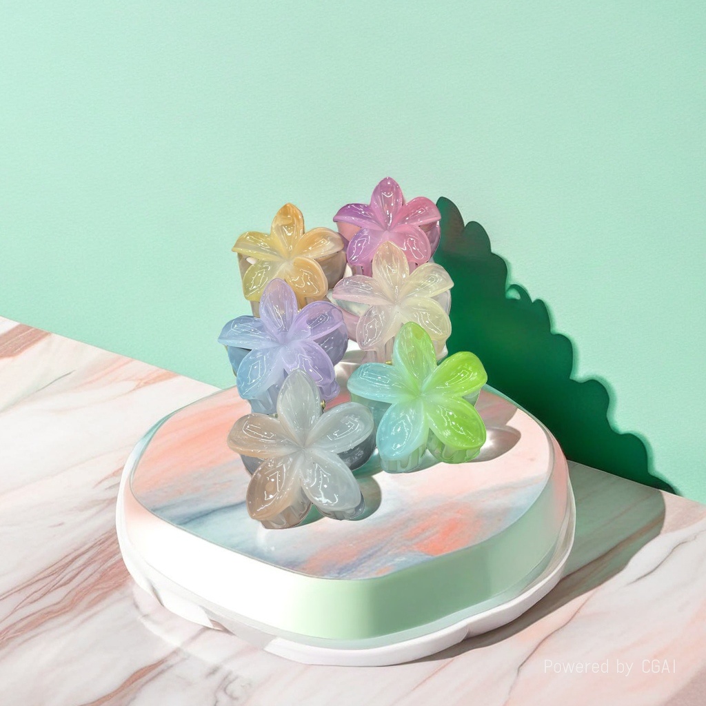 Song Jin flower-shaped pet hair clips, children's hair clips, Song Jin base hair clips