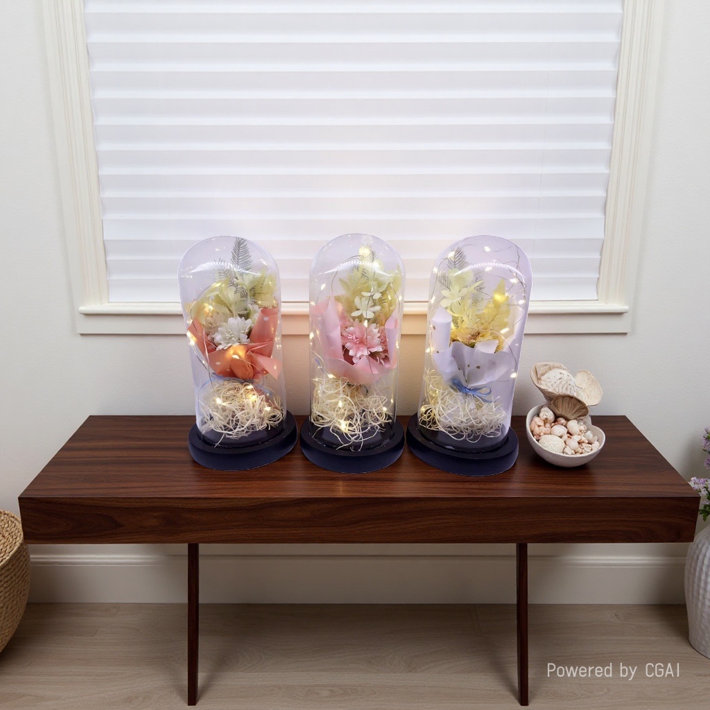 زهور مزيفة، مصنوعات زجاجية Specification image