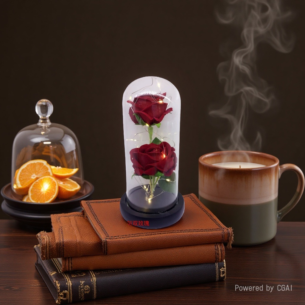 تركيب المصابيح الزخرفة في عملية الزجاج الوردي Specification image