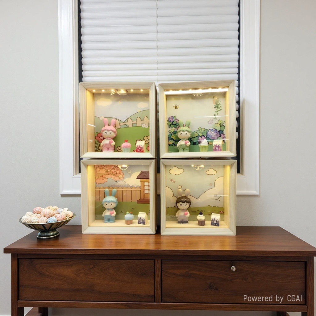 حقل حقل مربع خشبية ليلية في ترتيب Specification image