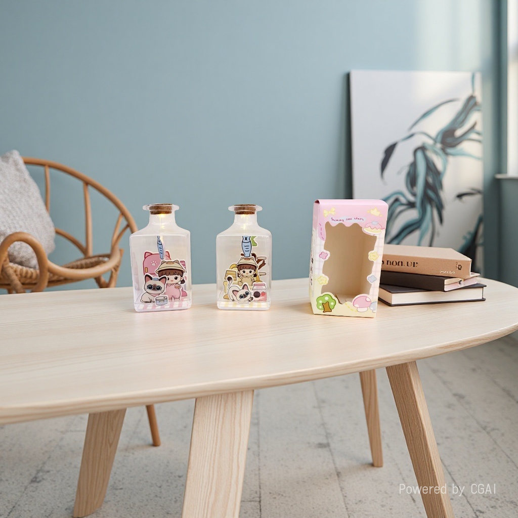 Lucky Star bottle glass wishing bottle details Picture