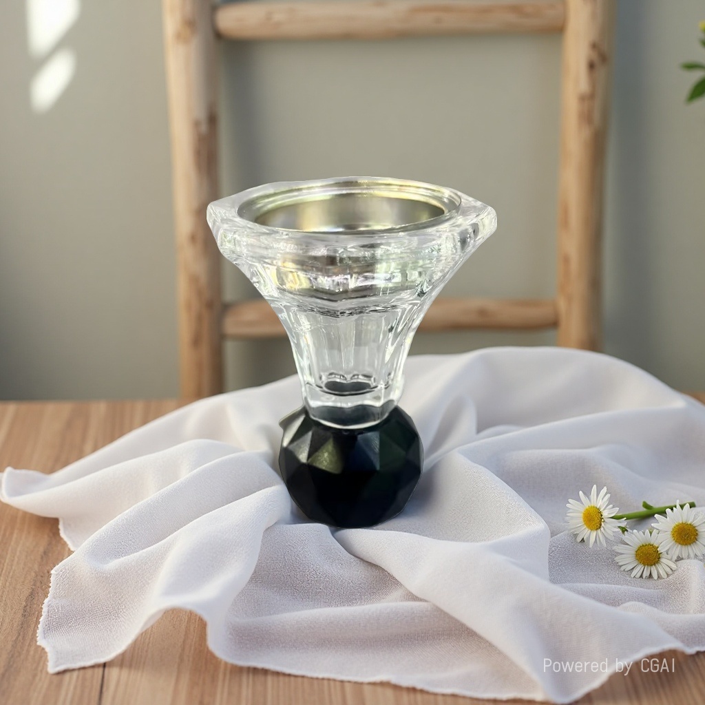 Transparent glass candlesticks, candle vessels, ornaments, handicrafts, simple home decorations Specification image