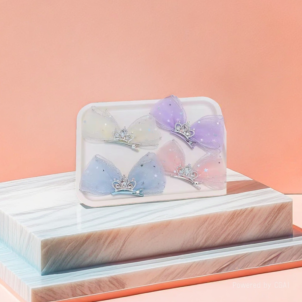 Spring and summer fabric bow accessories, candy-colored pearl-filled cotton bow accessories, DIY doll accessories, clothing accessories details Picture