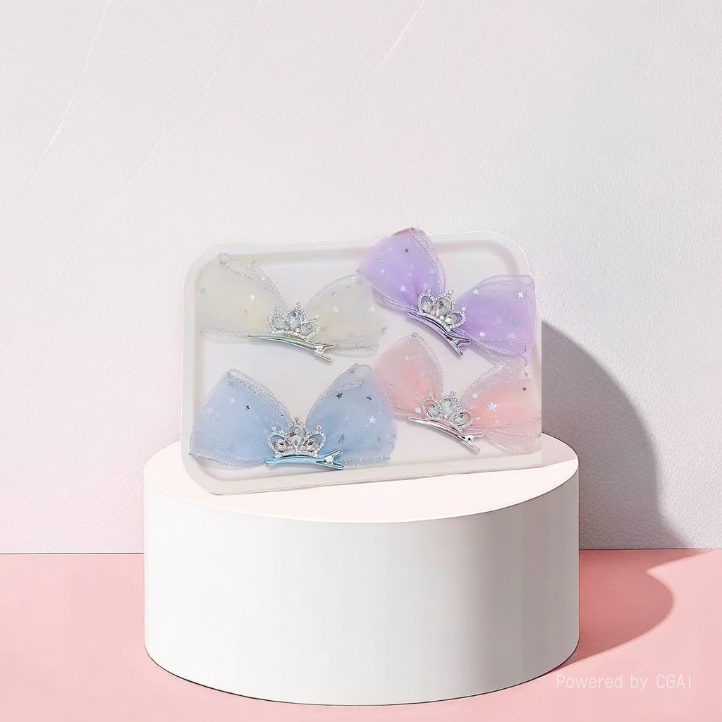 Spring and summer fabric bow accessories, candy-colored pearl-filled cotton bow accessories, DIY doll accessories, clothing accessories