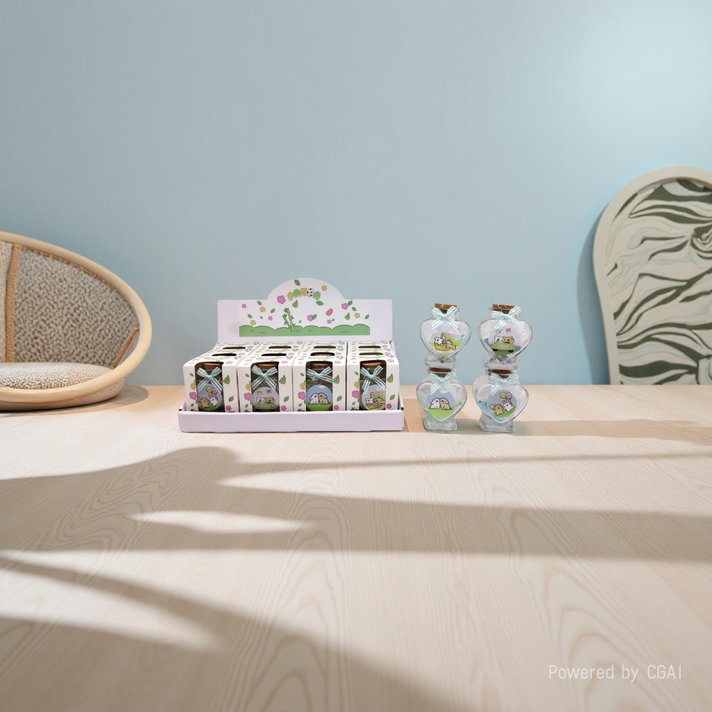 زجاجات أمنية من الزجاج الكرتوني الجميل Specification image