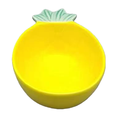 Pineapple ceramic flavor plates, cartoon seasoning plates, bone plates, hot pot sauce plates, creative Internet celebrity seasoning plates, colored glaze small flavor plates, ceramic wholesale Item Picture