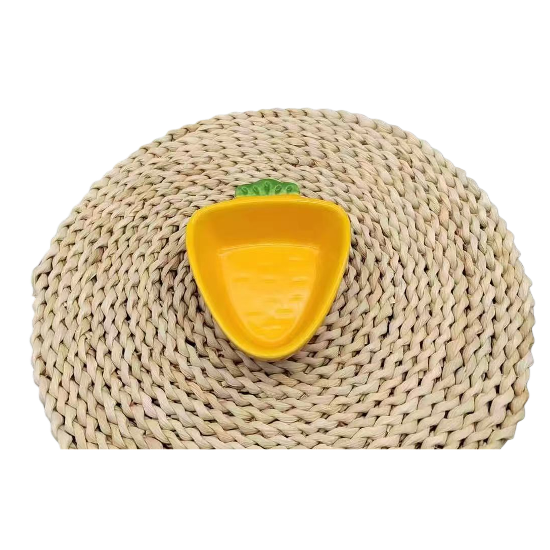Simulated fruit and vegetable food handicrafts, carrot-shaped ceramic small bowls, simulated bread miniature food toys, simulated fruit refrigerator stickers food toys Item Picture