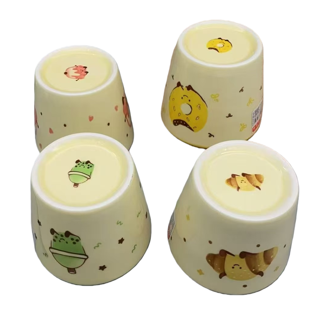 ins high-appearance-level cute fruit croissant ceramic cup, home 2025 new model mug, couple milk coffee cup Item Picture