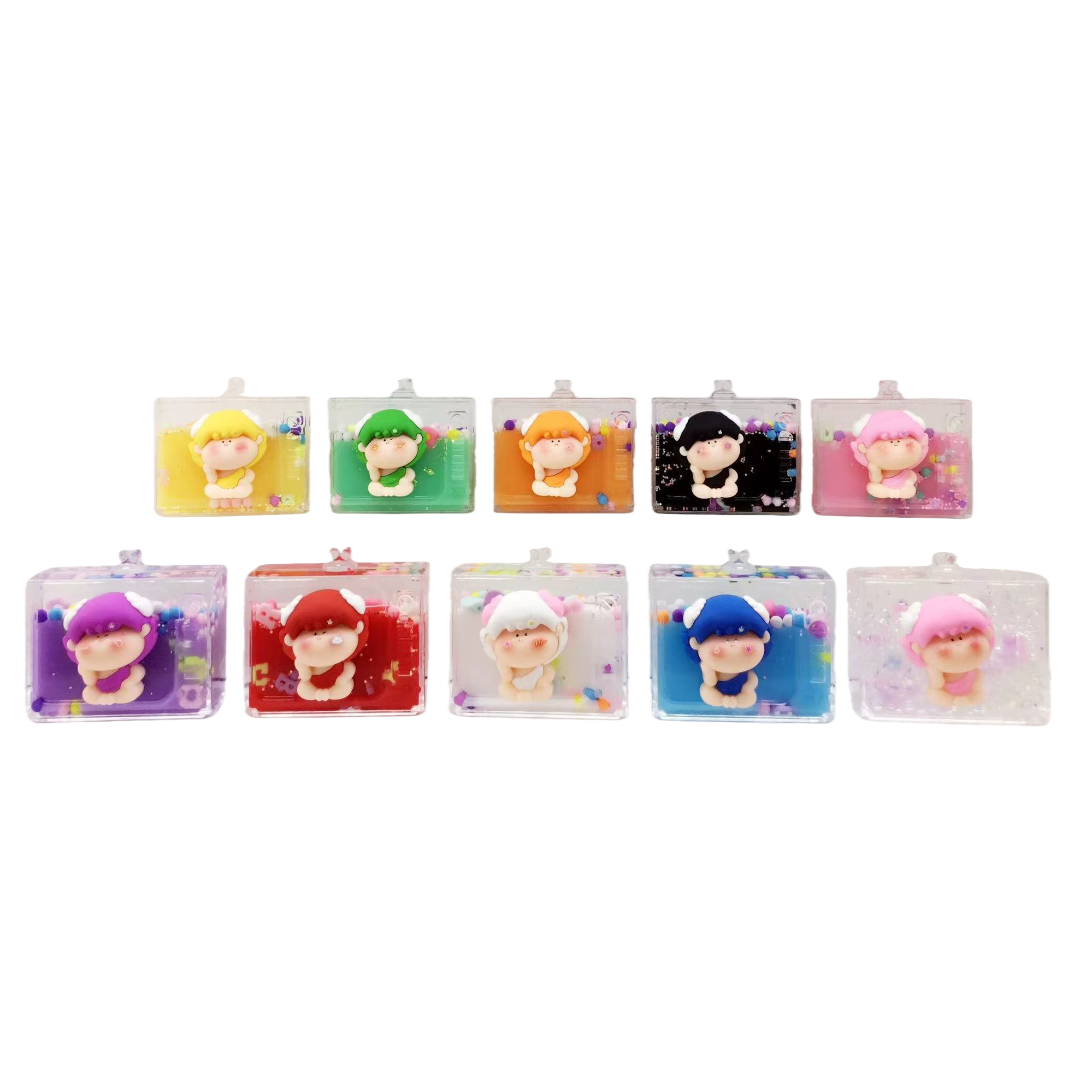 Hatsune Miku Girl TV Oil Painting Figurine BT1448 in color transparent packaging Cartoon shape Item Picture