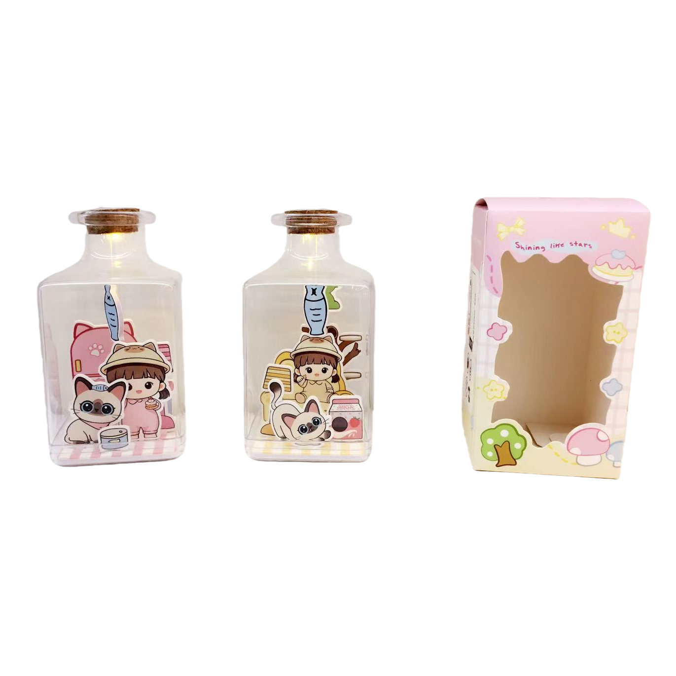 Lucky Star bottle glass wishing bottle Item Picture