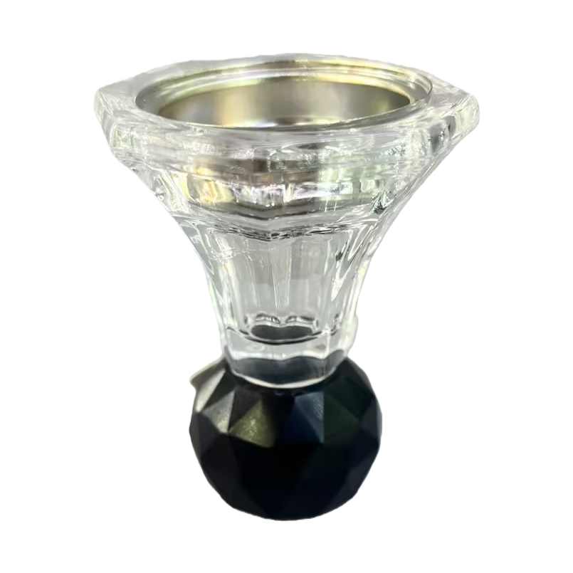 Transparent glass candlesticks, candle vessels, ornaments, handicrafts, simple home decorations Item Picture