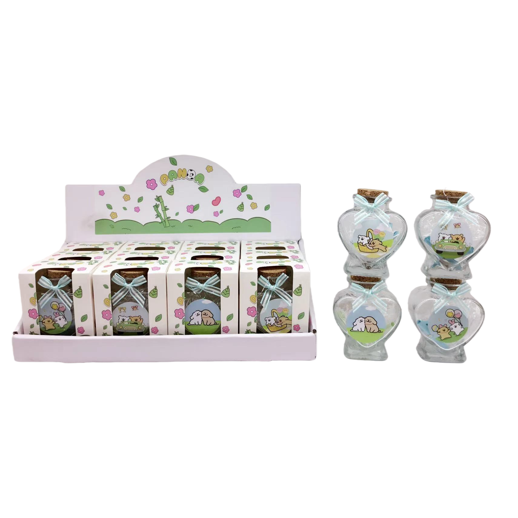 زجاجات أمنية من الزجاج الكرتوني الجميل Item Picture