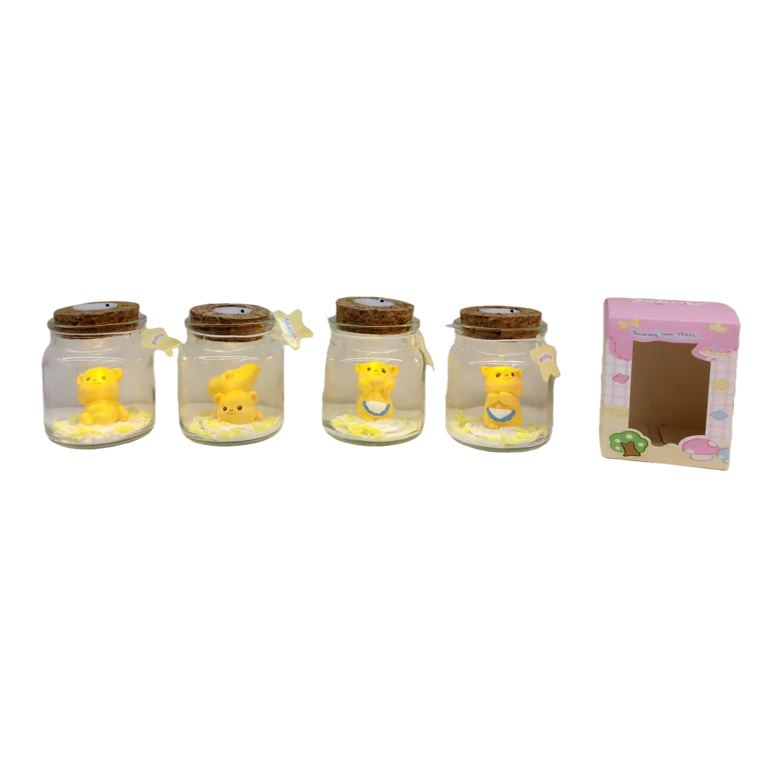 دب كريم مع زجاجة مصباح Item Picture