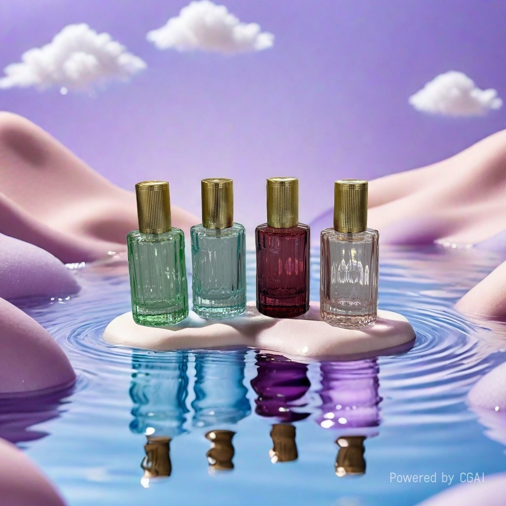 30ML high-end perfume bottle, colorful perfume dispenser bottle, screw-top spray bottle, cosmetic refill spray bottle