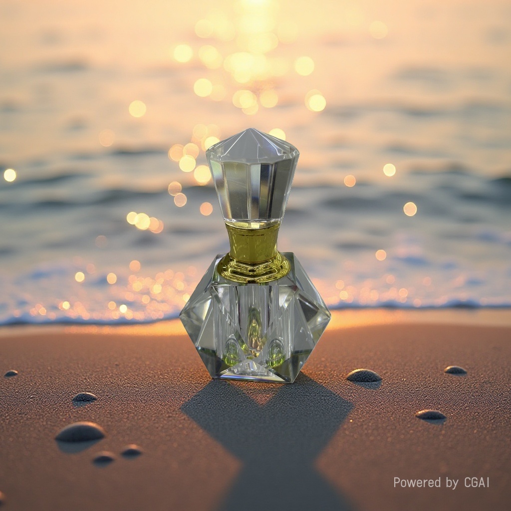 1ML crystal essential oil bottle, perfume bottle, small capacity cosmetic essential oil bottle, perfume dispenser bottle, crystal perfume bottle ornament Specification image