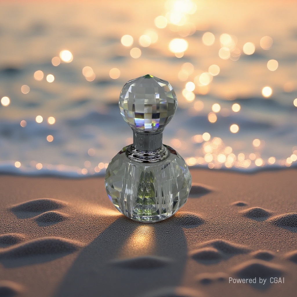 1ml crystal glass perfume bottle in stock, simple and fashionable essential oil colorant bottle, perfume portioning, creative cross-border gift