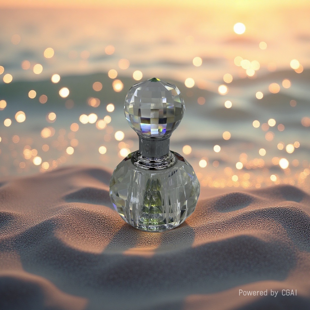 1ml crystal glass perfume bottle in stock, simple and fashionable essential oil colorant bottle, perfume portioning, creative cross-border gift Specification image