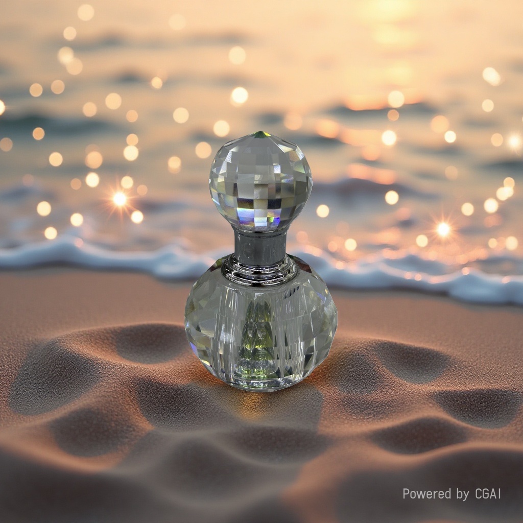 1ml crystal glass perfume bottle in stock, simple and fashionable essential oil colorant bottle, perfume portioning, creative cross-border gift details Picture