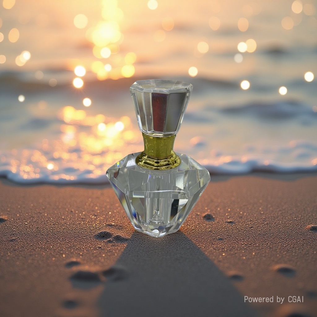 1ml crystal glass perfume bottle, simple and fashionable essential oil colorant bottle, creative cross-border perfume packaging details Picture