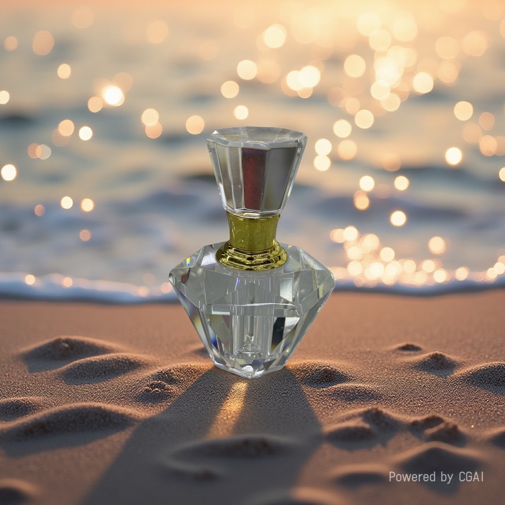 1ml crystal glass perfume bottle, simple and fashionable essential oil colorant bottle, creative cross-border perfume packaging