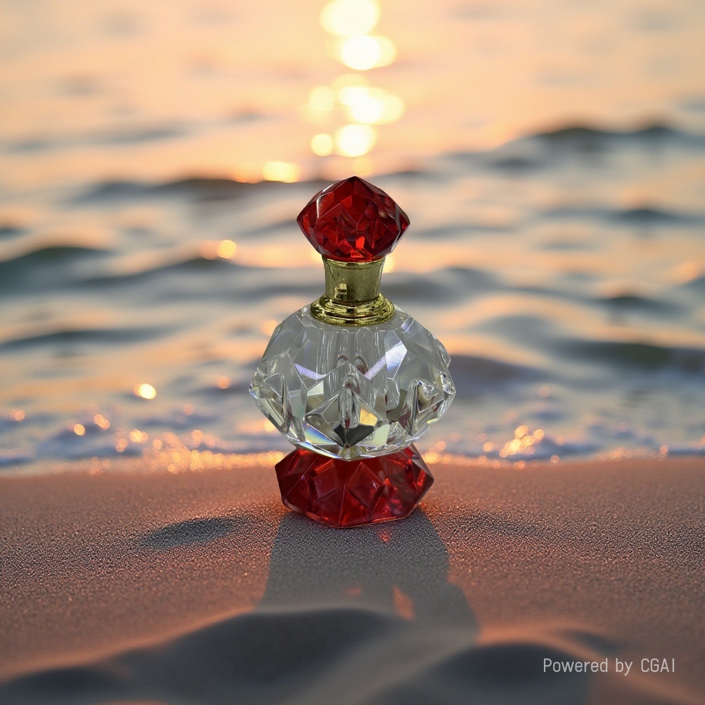 Wholesale K9 crystal perfume bottle gift box, glass-sealed agarwood bottle cosmetics, 1ml essential oil bottle details Picture