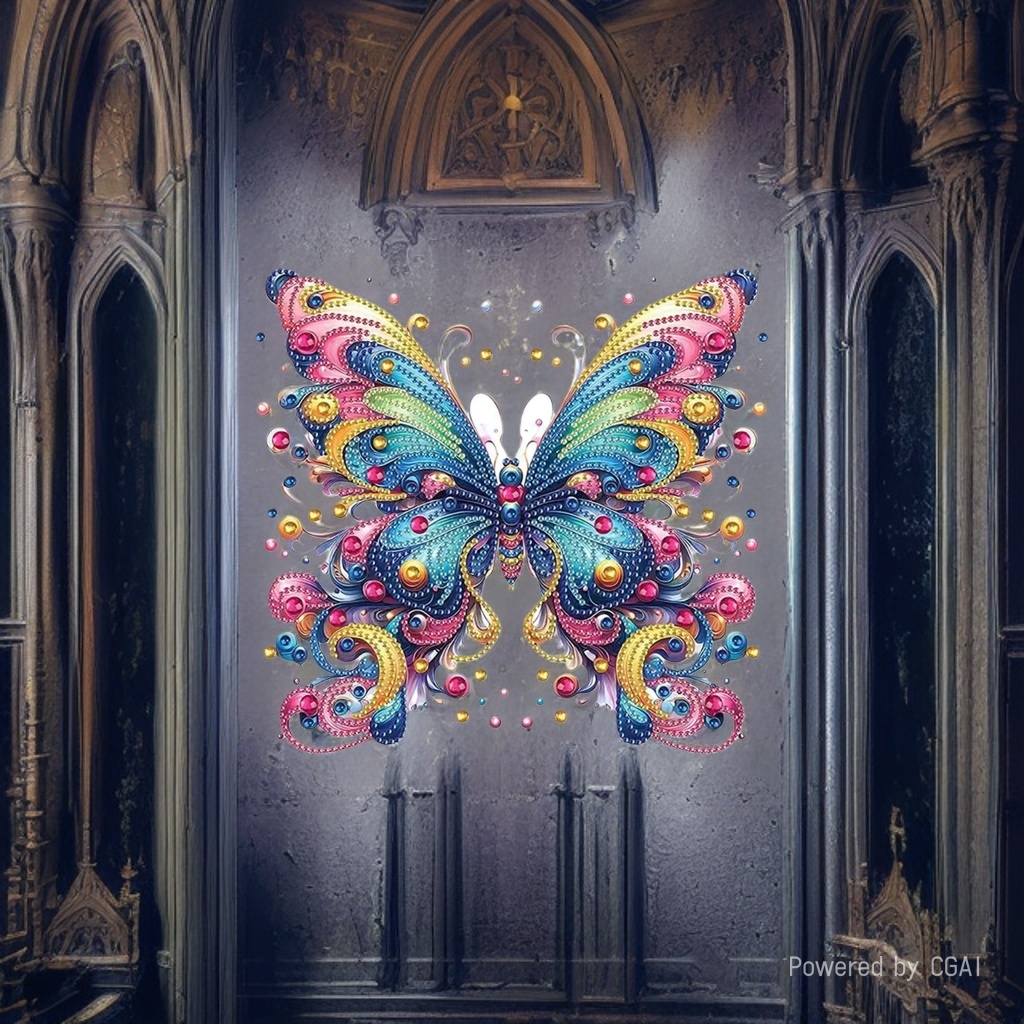 Colorful butterfly-decorated grab clips, fabric BB clips, plastic butterfly ornaments, hair clips details Picture