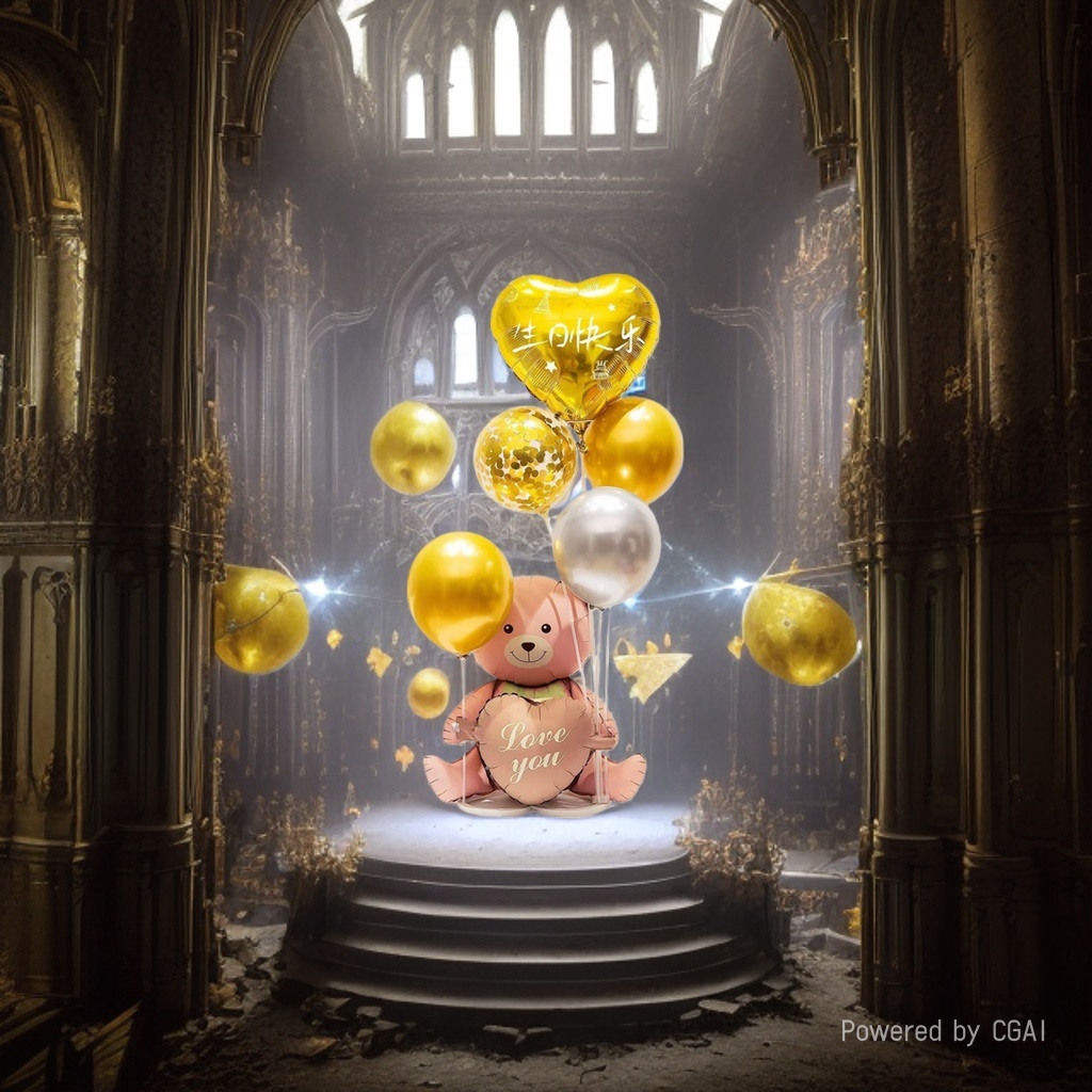 Yixiang Culture and Sports Birthday Decoration Balloon Bear Figuration, Teachers' Day Graduation Season Gift, ins Gift Box, Party Decoration set