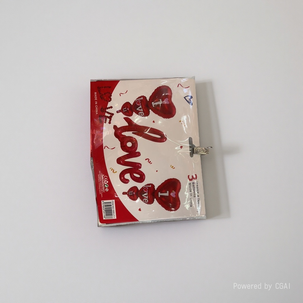 Red I Love U birthday aluminum film Balloon Ceremony decoration bouncy balls details Picture