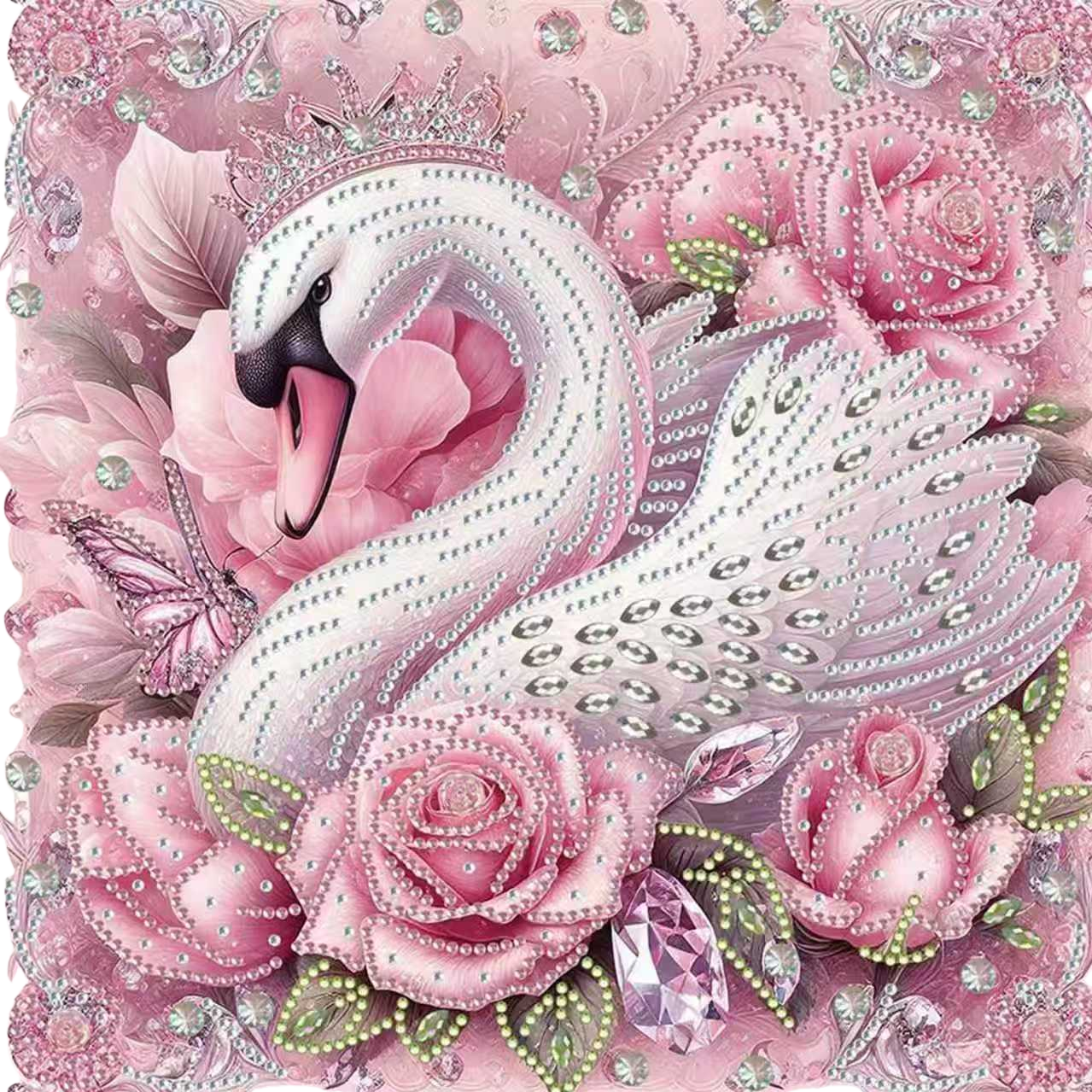 One exquisite swan ocean-themed glass handicraft and handcrafted item for export Item Picture
