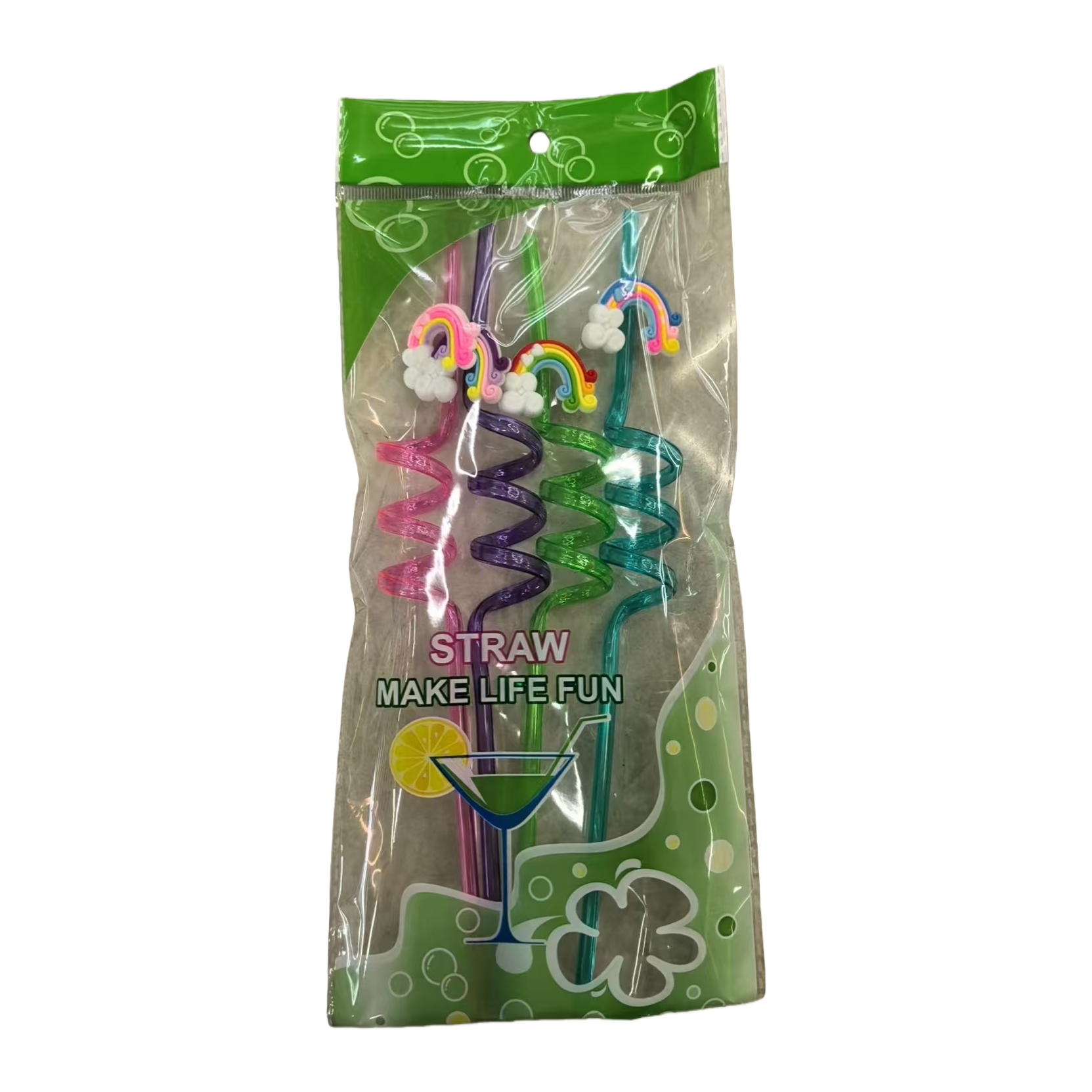 吸管/史丹利/吸管中号/透明吸管/彩色塑料管硬白底实物图