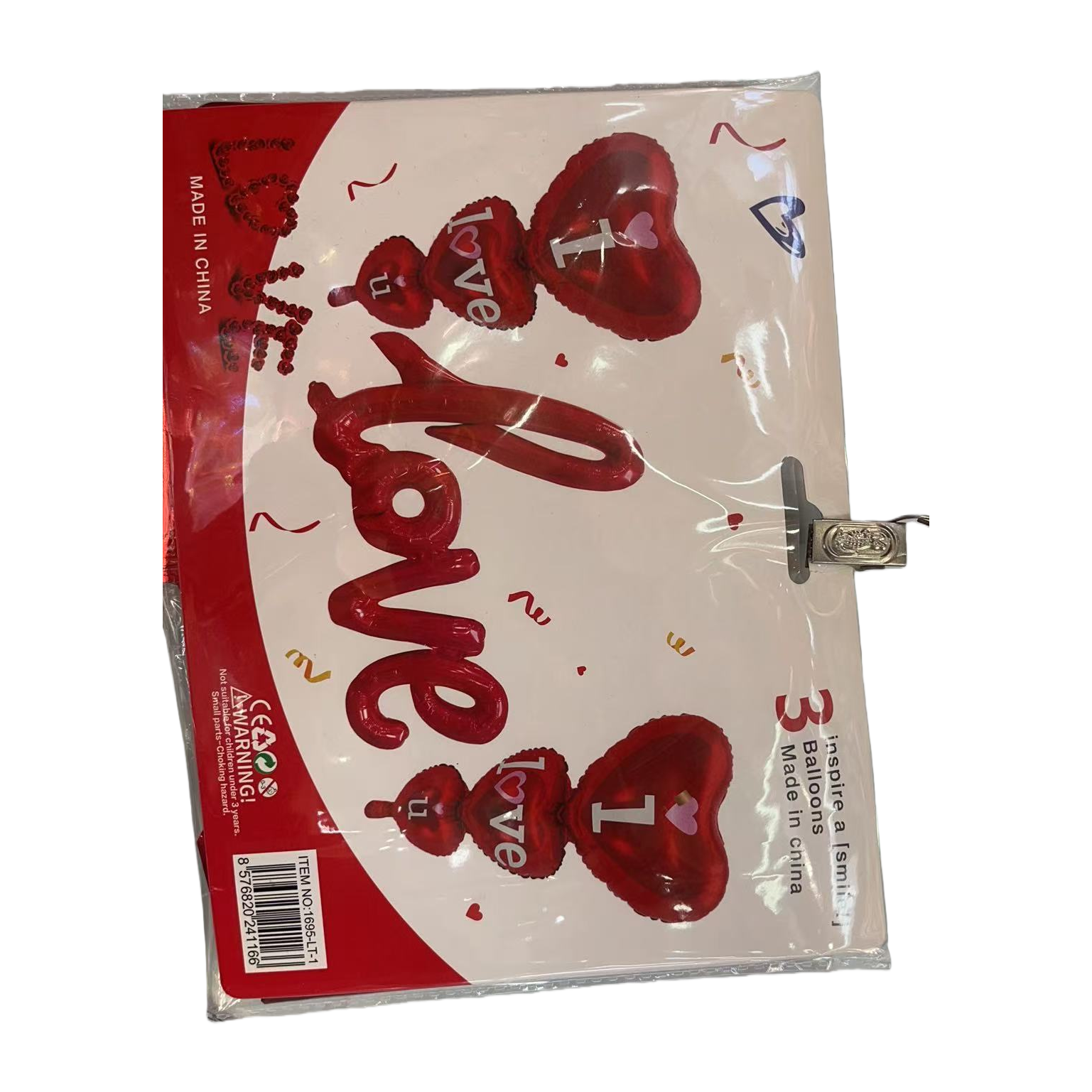 Red I Love U birthday aluminum film Balloon Ceremony decoration bouncy balls Item Picture