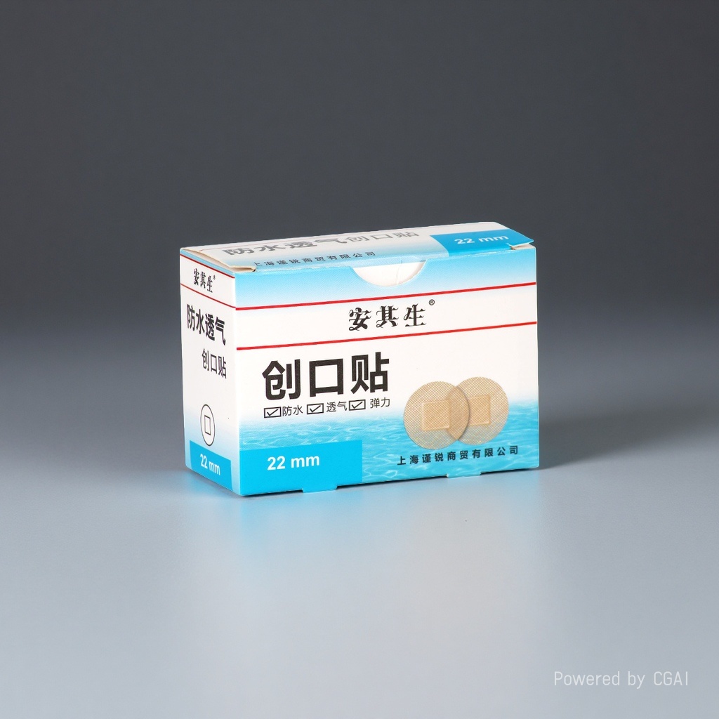 无纺布医用胶带创口贴及包装盒套装