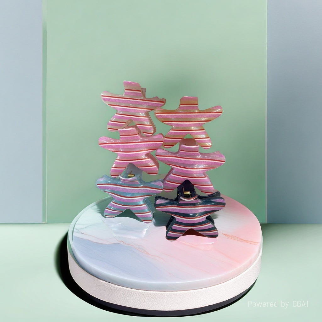 Song Jin striped children's pet hairpin, hair clip, Song Jin base 142447436 details Picture