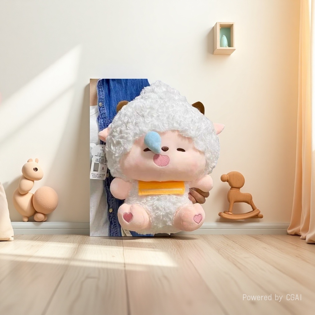 吉祥物公仔羊形毛绒玩具懒羊羊仿真毛绒玩具