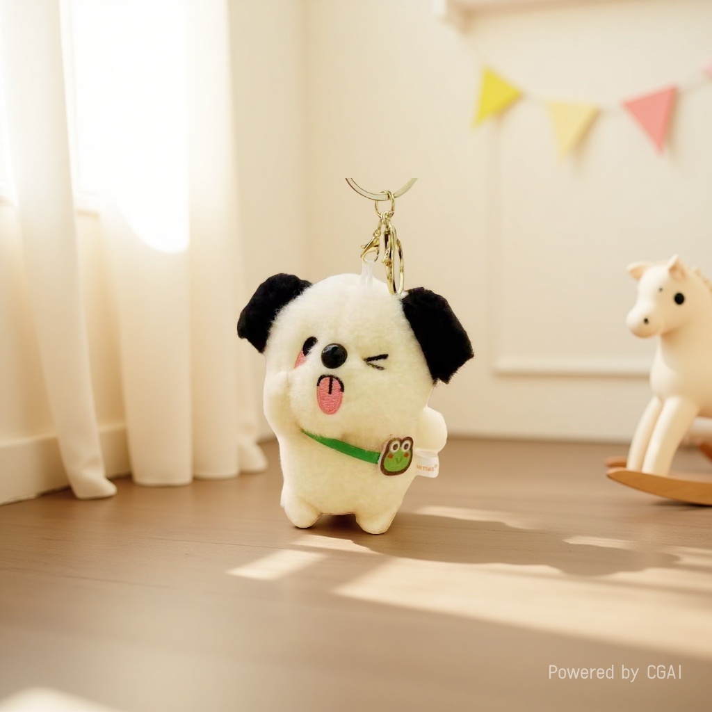 A unique and cool plush toy pendant, a backpack in the shape of a cute puppy details Picture