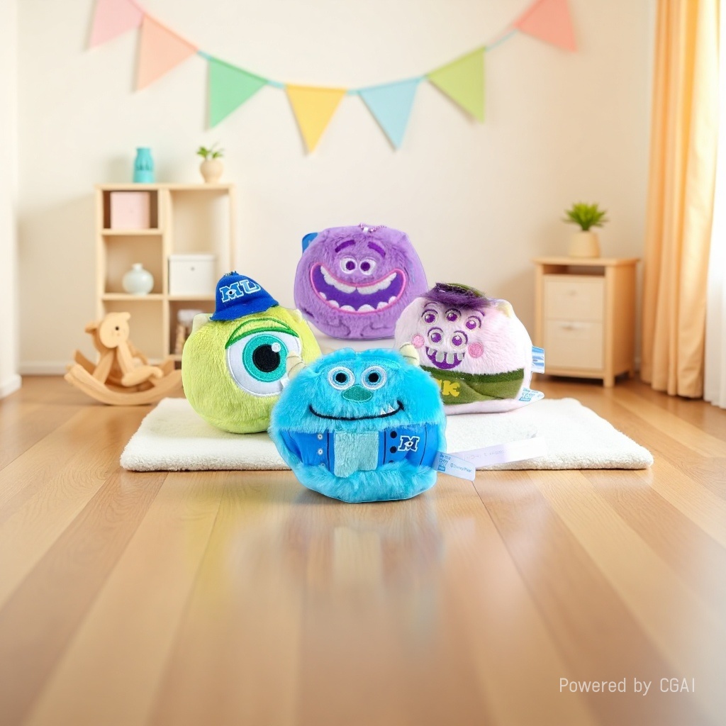 Big eyes, clumsy little monster, mini plush doll, girl keychain, bag, pendant, hanging piece, plush toy, super cute Specification image