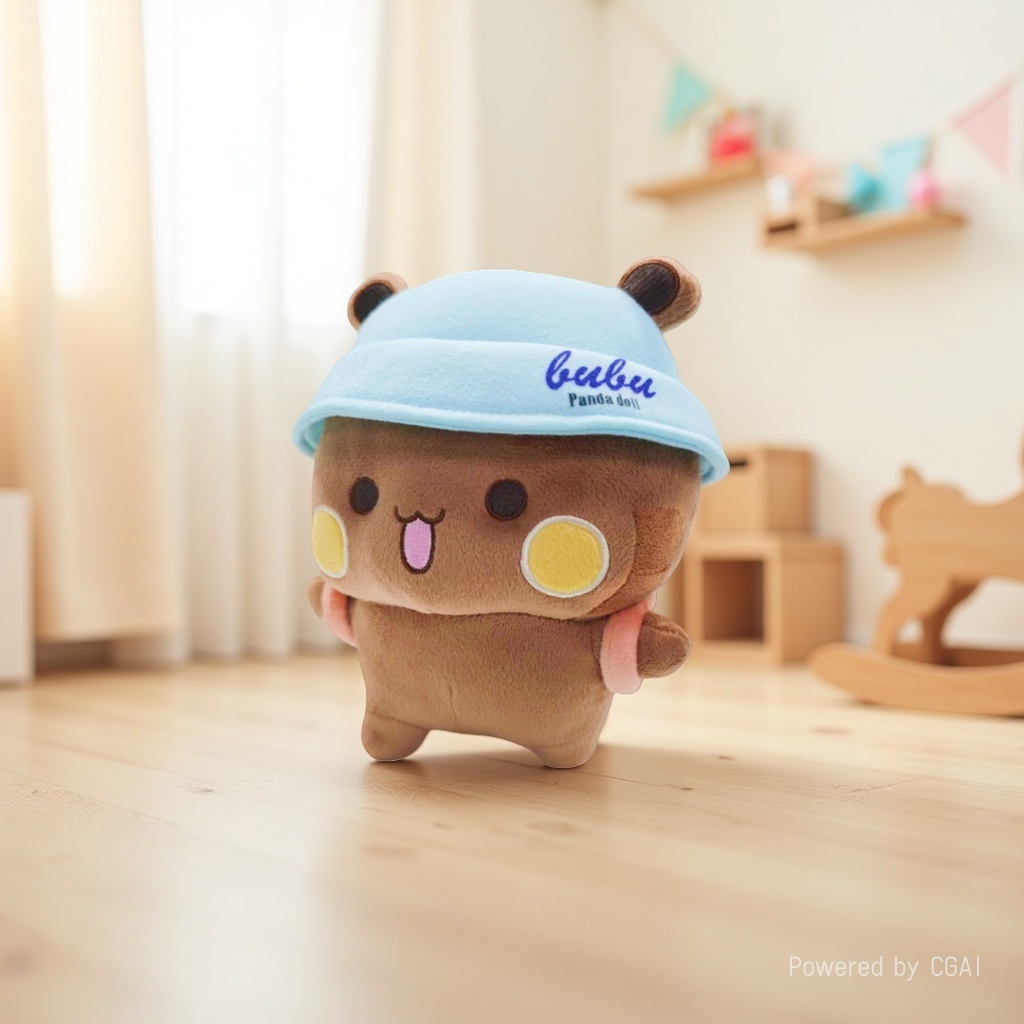 One and two Bubu plush toys, panda emoticons, stuffed toys, throw pillows, couple keychains, plush doll pendants details Picture