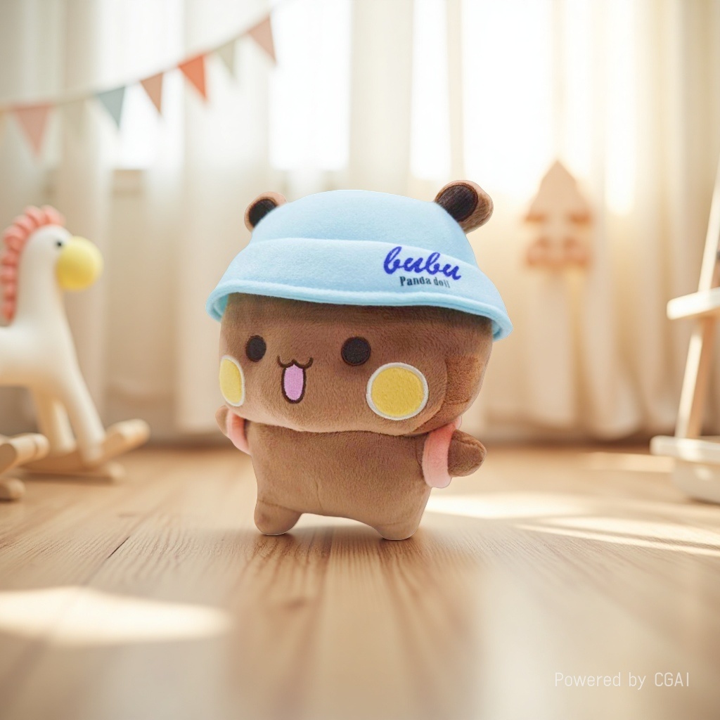 One and two Bubu plush toys, panda emoticons, stuffed toys, throw pillows, couple keychains, plush doll pendants Specification image
