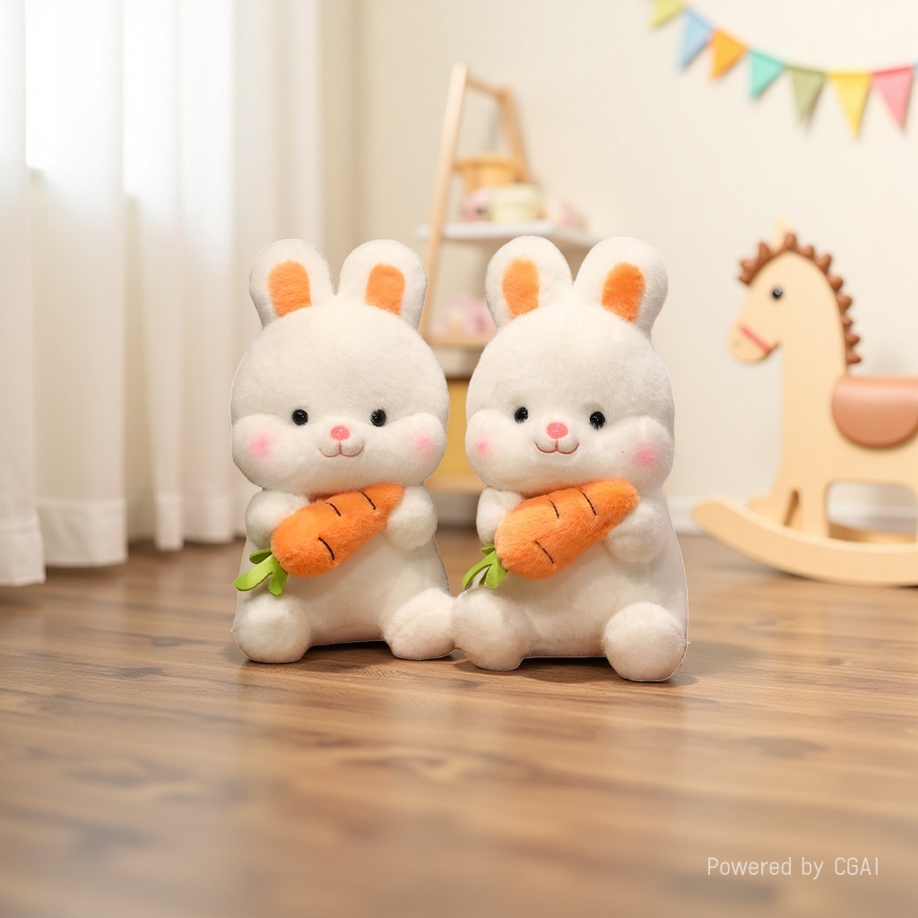 Cute radish rabbit plush toy, girl sleeping pillow, rabbit doll, Rag Doll, birthday present Specification image