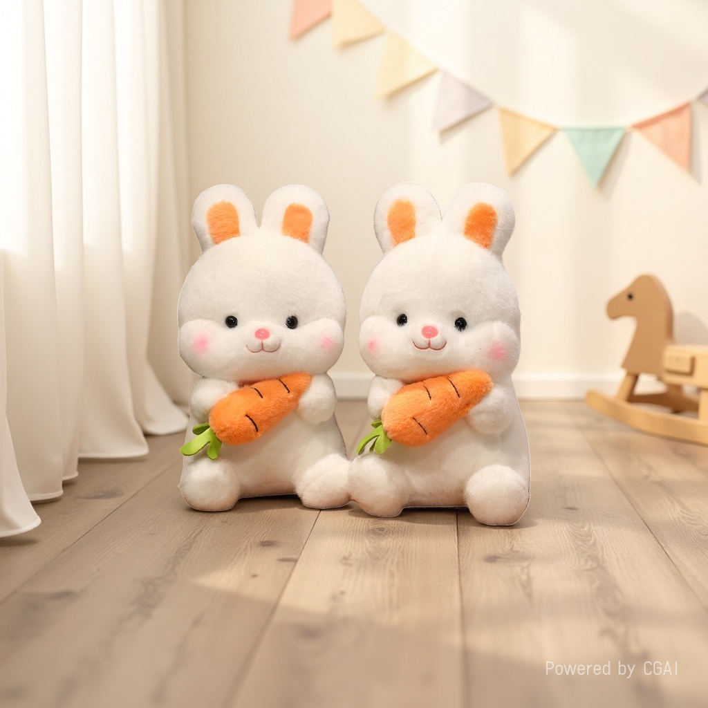 Cute radish rabbit plush toy, girl sleeping pillow, rabbit doll, Rag Doll, birthday present